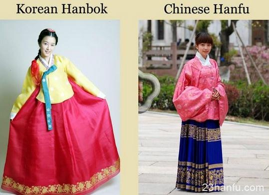 明朝服和韩国服饰区别