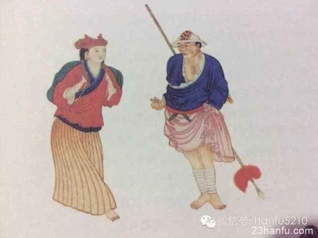华夏民族服饰起源 原始人的头服与足衣